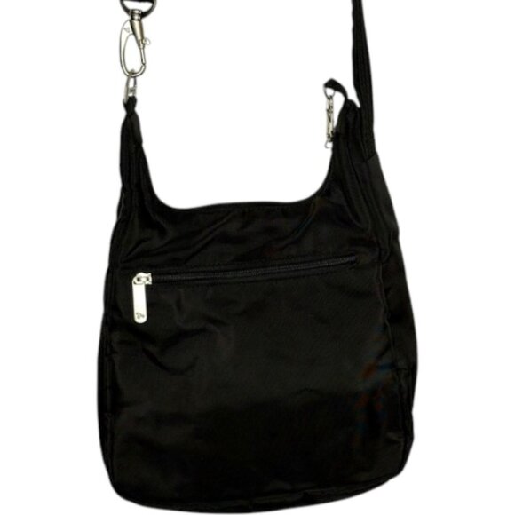 Travelon Anti-Theft Classic Essential Messenger Bag - Black/Gray - Medium - Picture 4 of 14